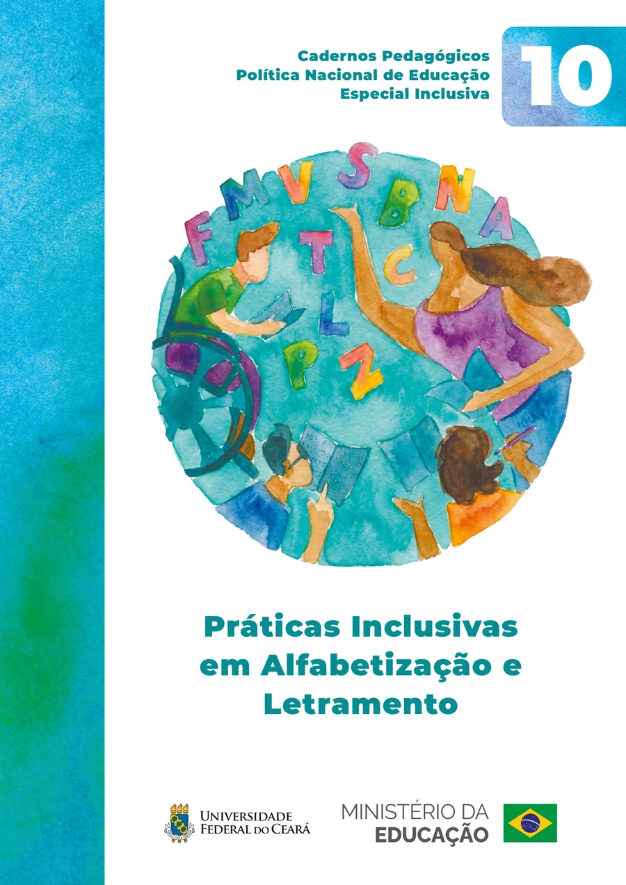 Capa do Volume 10 — Práticas Inclusivas em Alfabetização e Letramento